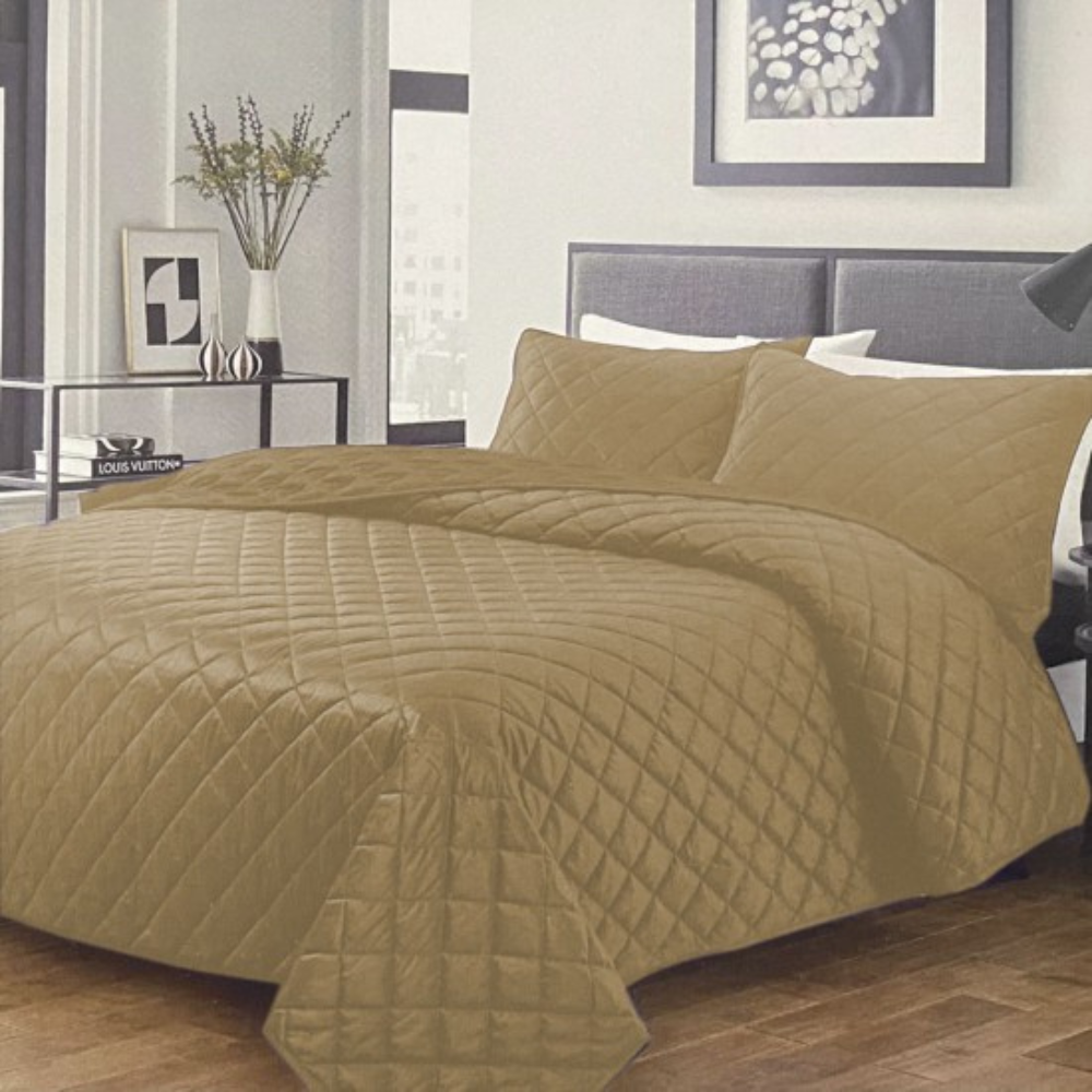Σετ πάπλωμα velvet – DIAGONAL – Υπέρδιπλο 3 τεμαχίων 220×240 – ΜΠΕΖ