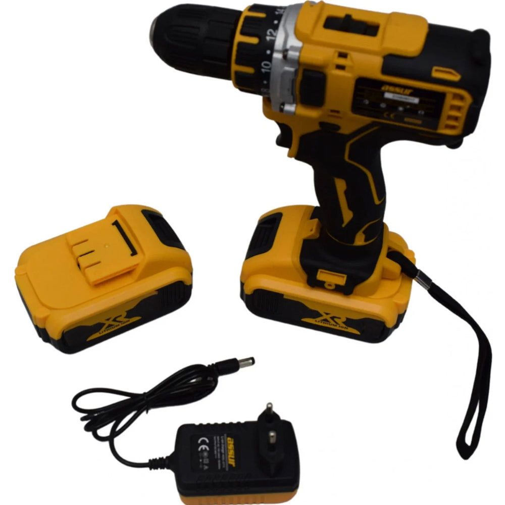 Τρυπάνι Μπαταρίας 12V 2×1.5Ah ASSUR ASR-LD18 Κίτρινο