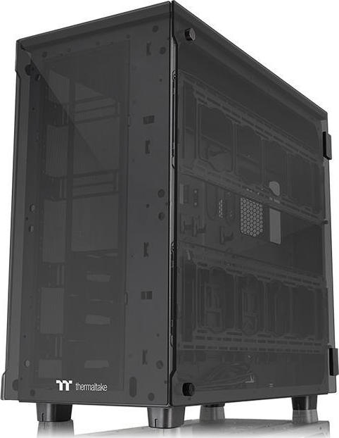 Thermaltake View 91 Tempered Glass RGB Edition Gaming Ultra Tower Κουτί Υπολογιστή με Πλαϊνό Παράθυρο Μαύρο