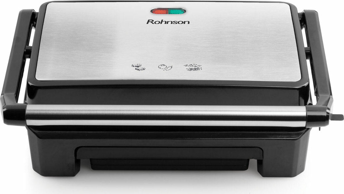 Rohnson Ceramic Τοστιέρα Γκριλιέρα με Κεραμικές Πλάκες 800W Inox RHC8