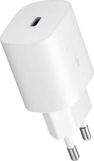 Samsung Φορτιστής Χωρίς Καλώδιο με Θύρα USB-C 25W Power Delivery Λευκός (EP-TA800N Bulk)