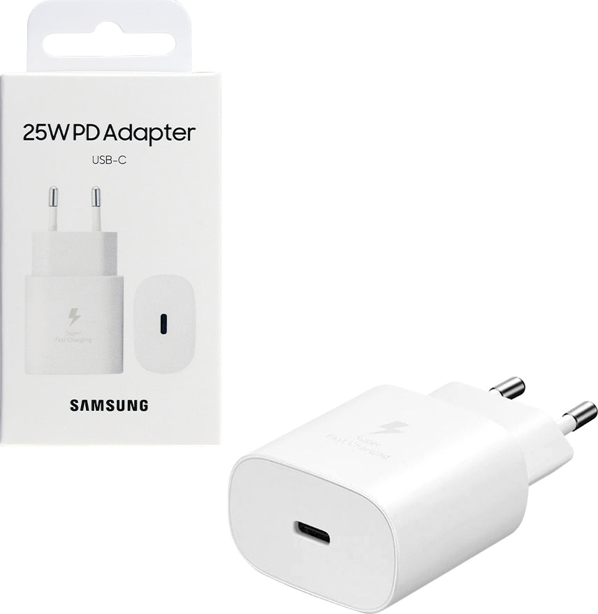 Samsung Φορτιστής Χωρίς Καλώδιο με Θύρα USB-C 25W Power Delivery Λευκός (EP-TA800N Bulk)