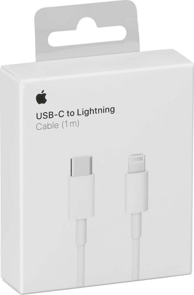 Apple USB-C to Lightning Cable Λευκό 1m (MX0K2ZM/A)