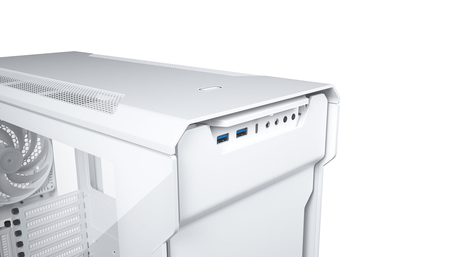 Phanteks Enthoo Evolv X Glass Gaming Midi Tower Κουτί Υπολογιστή με Πλαϊνό Παράθυρο και RGB Φωτισμό Λευκό