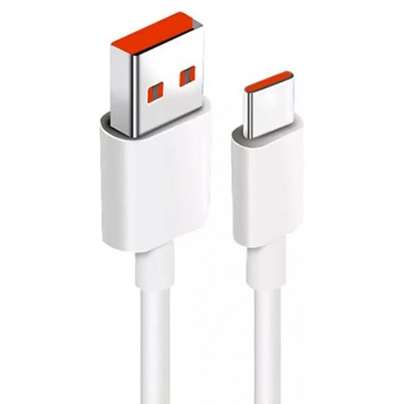 Xiaomi USB 2.0 Cable USB-C male - USB-A 120W PD Λευκό 1m BHR6032GL Bulk