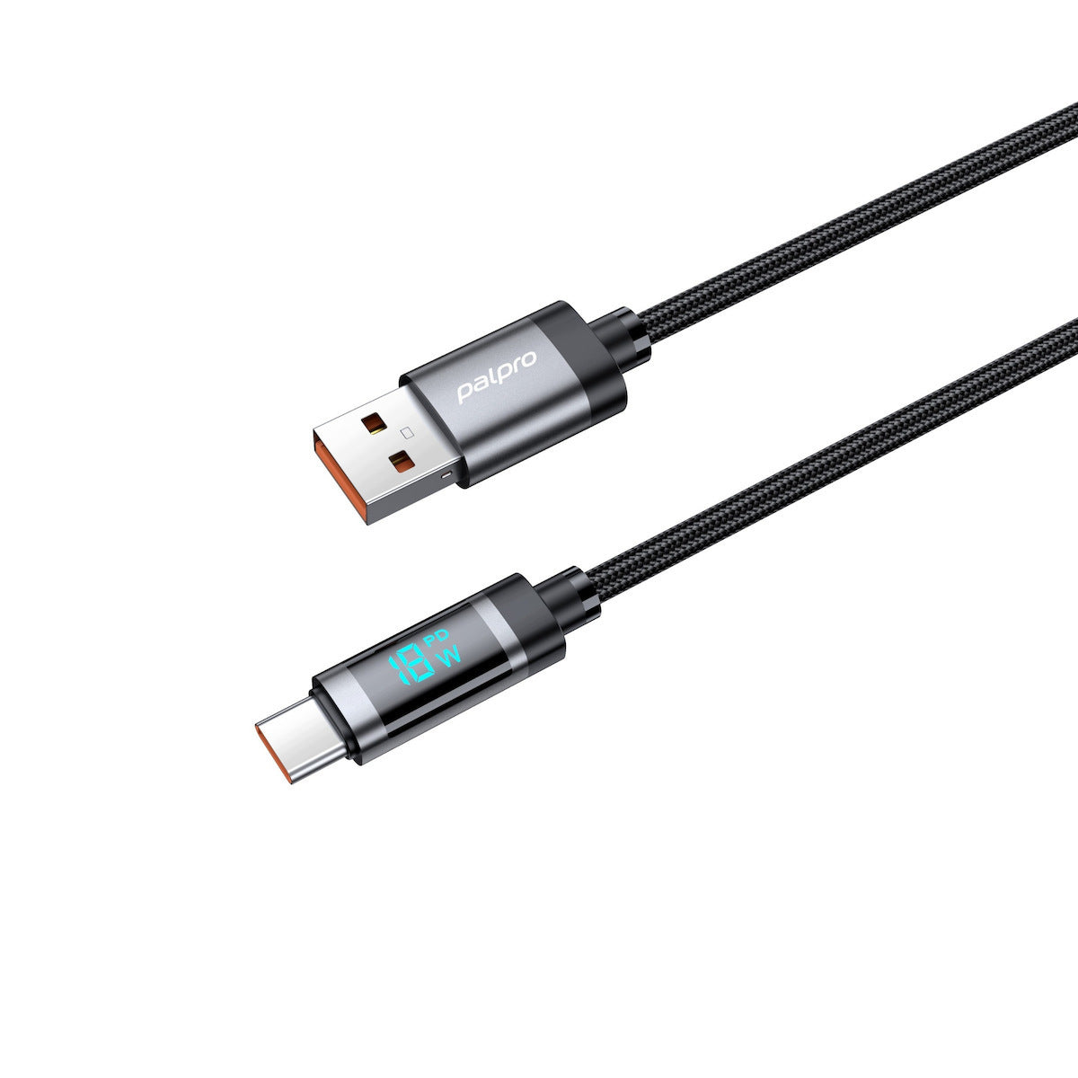 Palpro USB-A To USB-C Cable Fast Charging Samsung Apple 3a 18w Led 1m