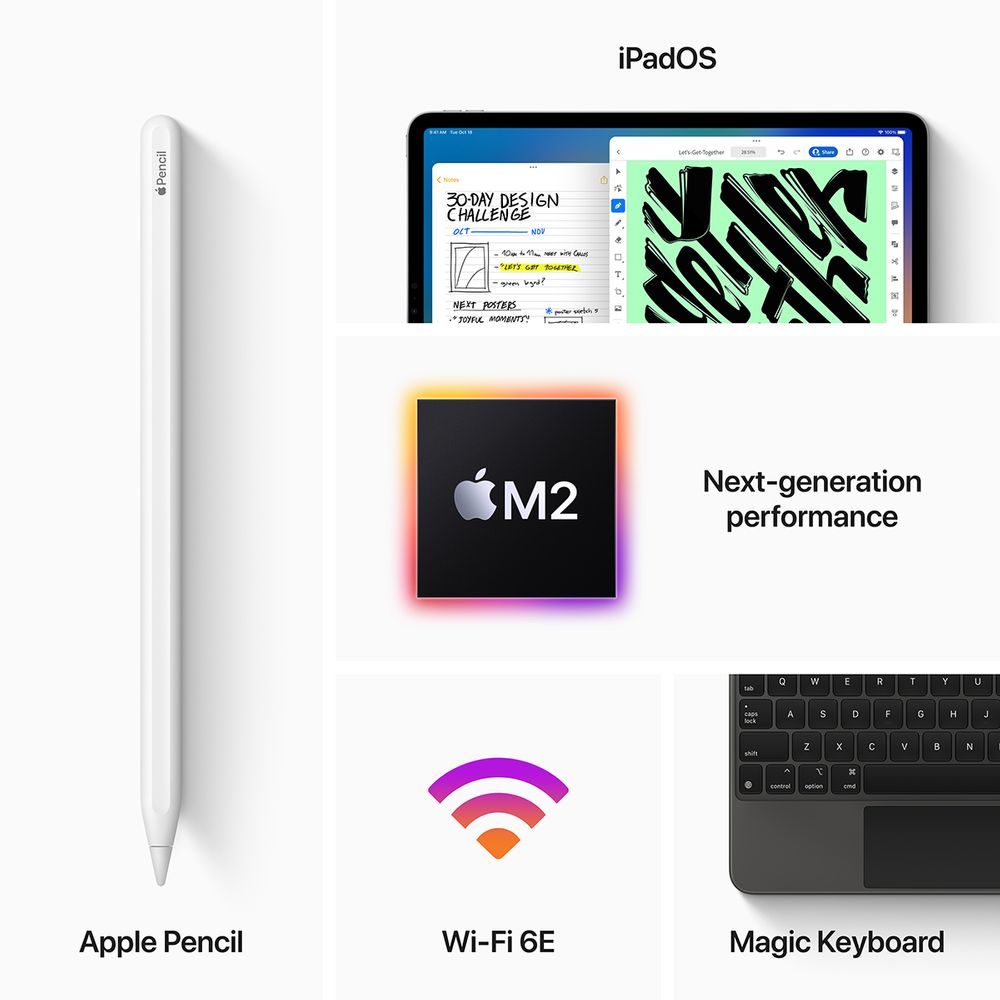Apple iPad Pro 11" 2022 2TB Wi-Fi Space Grey Tablet
