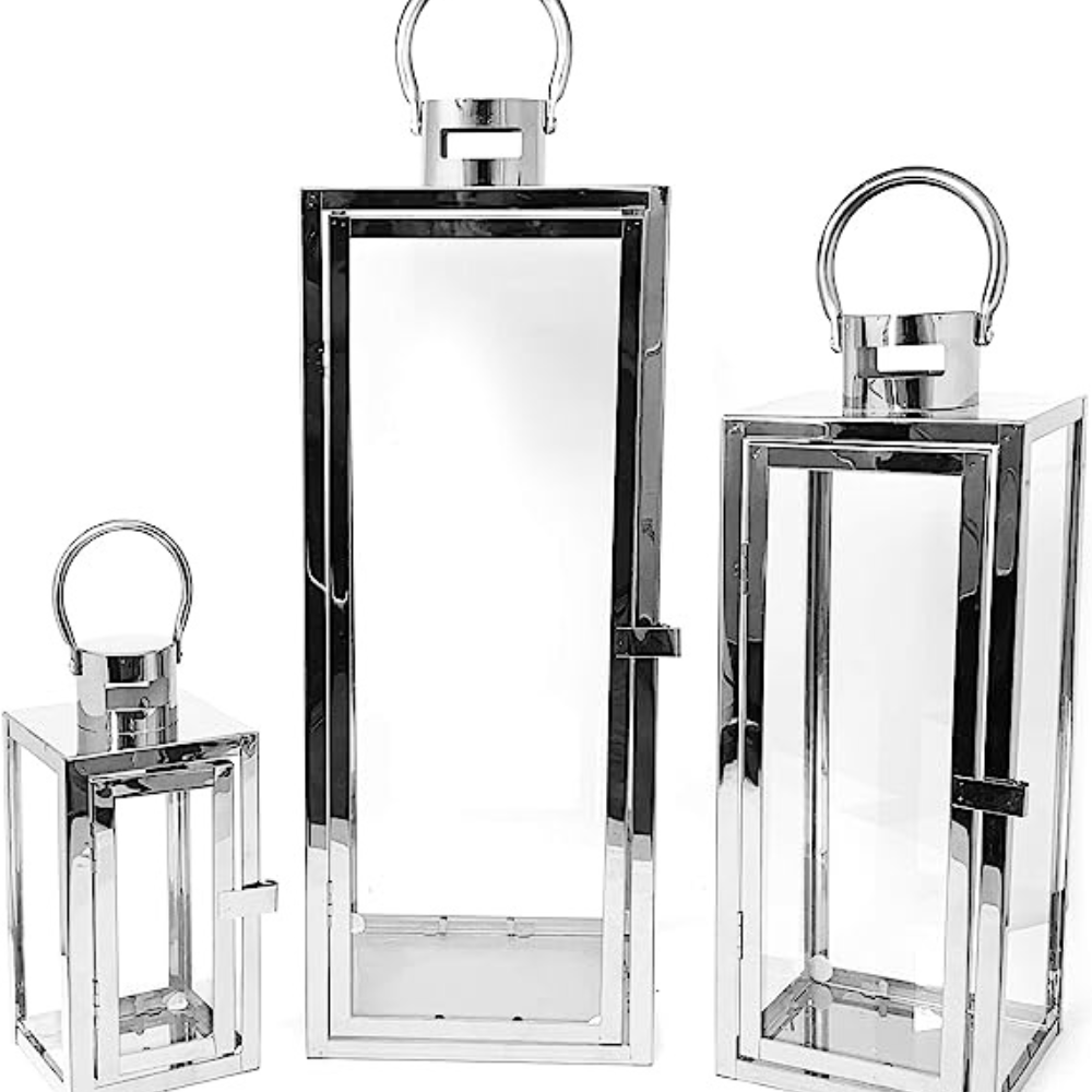 Σετ Φαναράκια Μεταλλικά Loren – SILVER – 3 ΤΜΧ ISCC8851