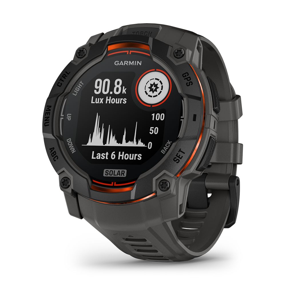 Garmin Instinct 3 Solar 50mm Black with Charcoal SmartWatch