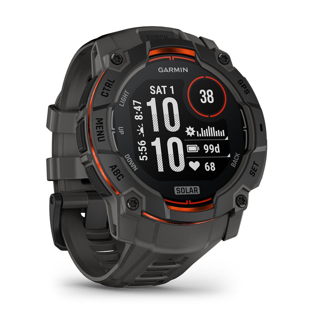 Garmin Instinct 3 Solar 50mm Black with Charcoal SmartWatch