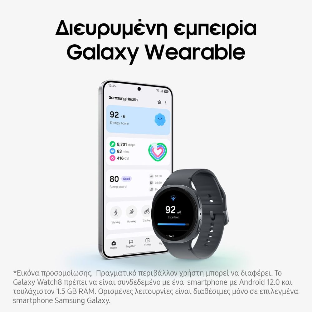 Samsung Galaxy Watch8 40mm Dark Gray SmartWatch