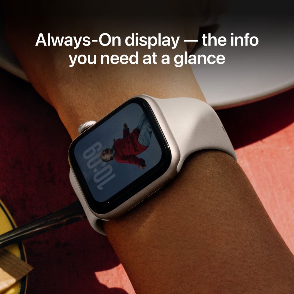 Apple Watch SE 3 GPS 40mm Starlight Aluminium Case Starlight με Sport Band S/M SmartWatch
