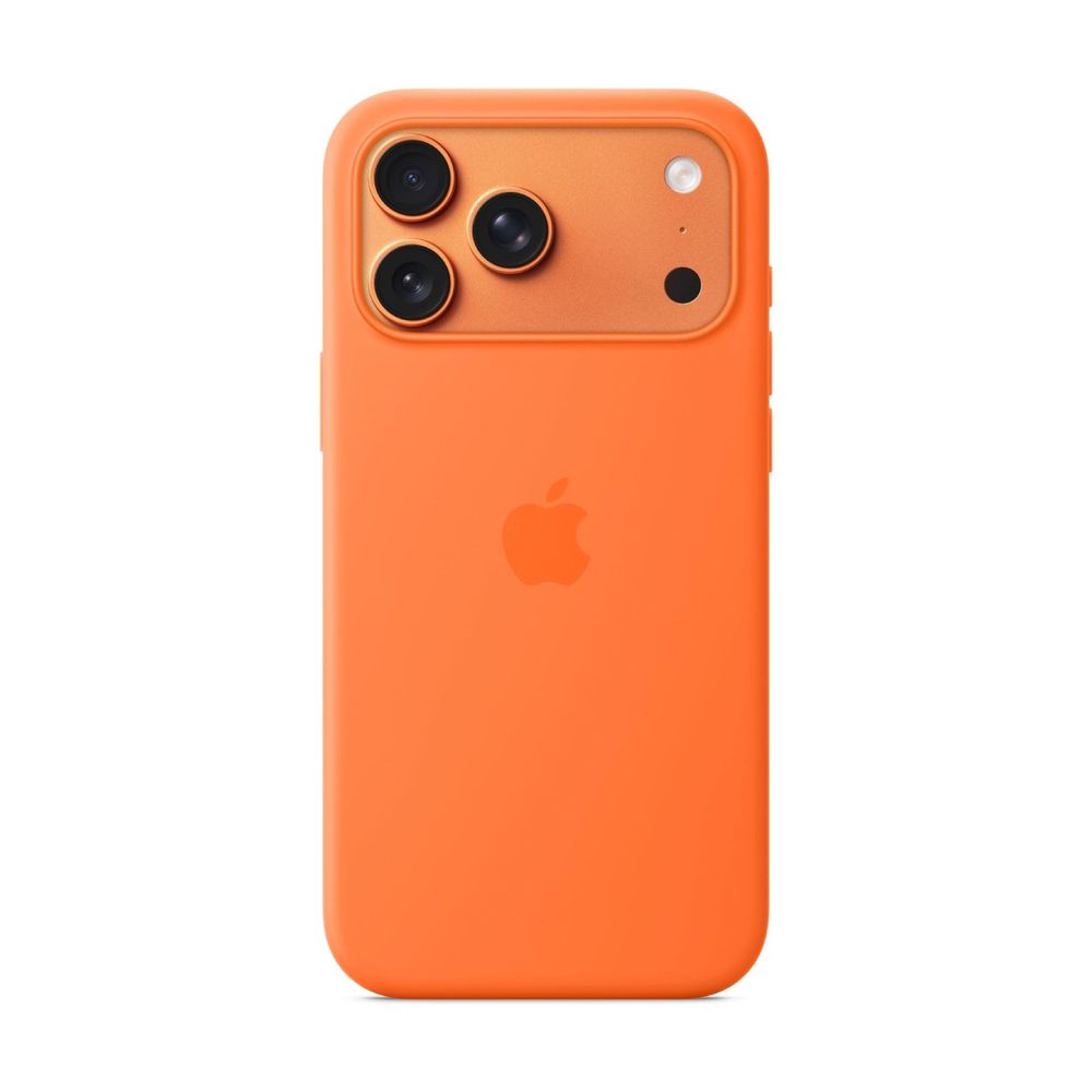 Apple iPhone 17 Pro Max Silicone Clear Case with MagSafe Orange Θήκη Κινητού