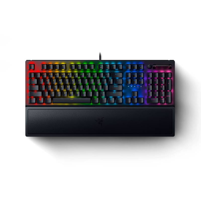 Gaming Keyboard Razer BlackWidow V3 - Mechanical Keyboard (Green Switch) - Wrist Rest - GR Layout