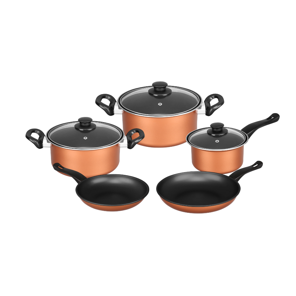 Σετ Κατσαρόλες 8 Τεμαχίων από carbon steel – COOPER – AG-S0002-C