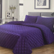 Σετ πάπλωμα velvet – DIAGONAL – Υπέρδιπλο 3 τεμαχίων 220×240 – ΜΠΛΕ