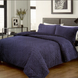 Σετ πάπλωμα velvet – EMBROIDERED – Υπέρδιπλο 3 τεμαχίων 220×240 – ΜΠΛΕ
