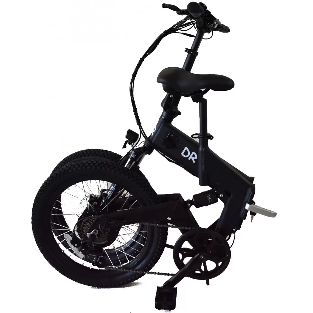 Σπαστό Ηλεκτρικό Ποδήλατο Αλουμινίου DR Bike 48V με SHIMANO ταχύτητες 20 ίντσες Μαύρο
