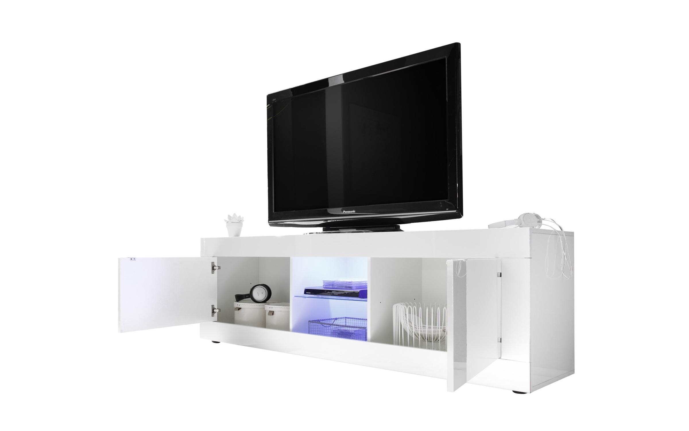 Έπιπλο TV Amoruso 5827 άσπρο γυαλιστερό