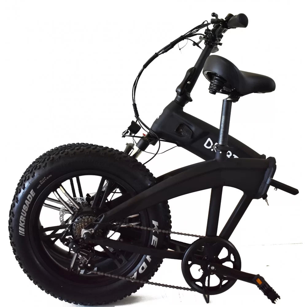 Σπαστό Ηλεκτρικό Ποδήλατο Αλουμινίου DR Bike 48V με SHIMANO ταχύτητες 20 ίντσες σε μαύρο χρώμα