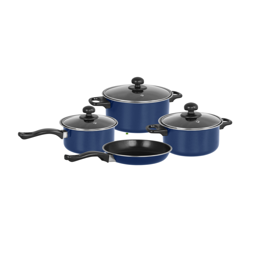 Σετ Κατσαρόλες 7 Τεμαχίων από carbon steel – BLUE – EH-S0118-T