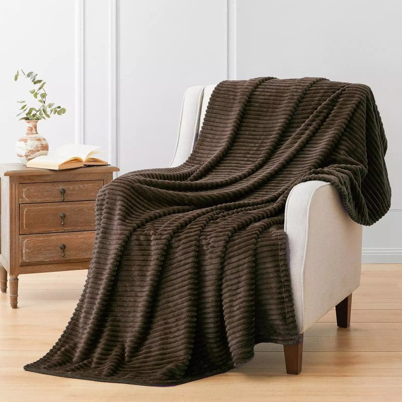 Υπέρδιπλη Κουβέρτα Fleece Ζic Zac 220X240 Σκούρο Μπεζ SGX34