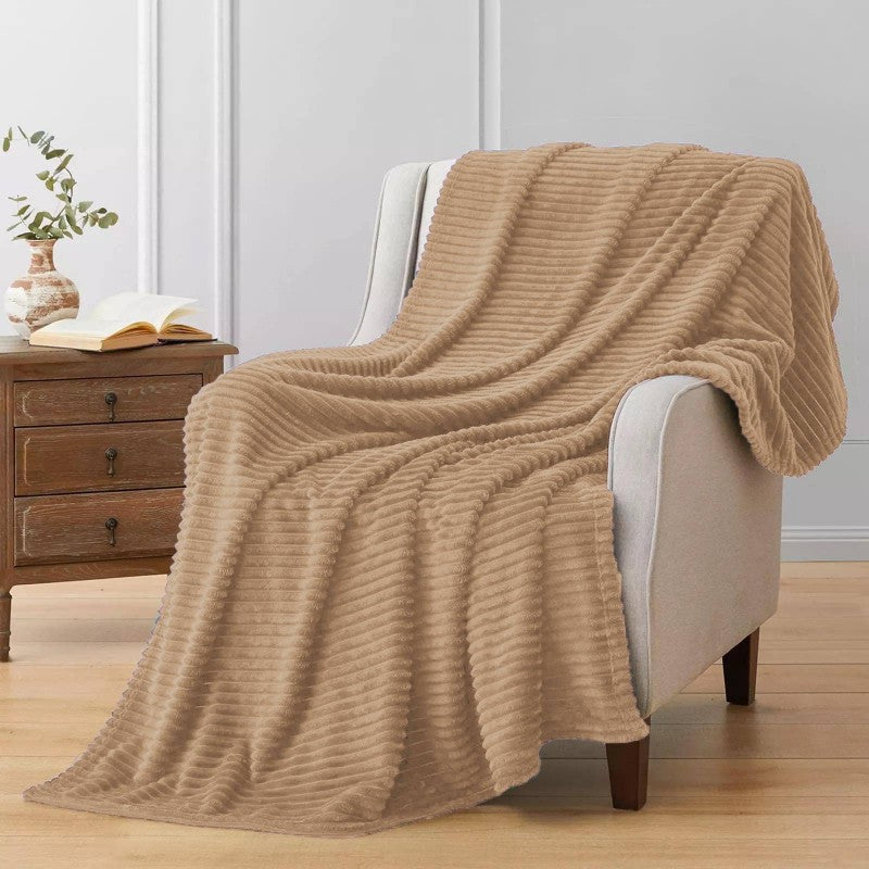 Υπέρδιπλη Κουβέρτα Fleece Ζic Zac 220X240 Μπεζ SGX33