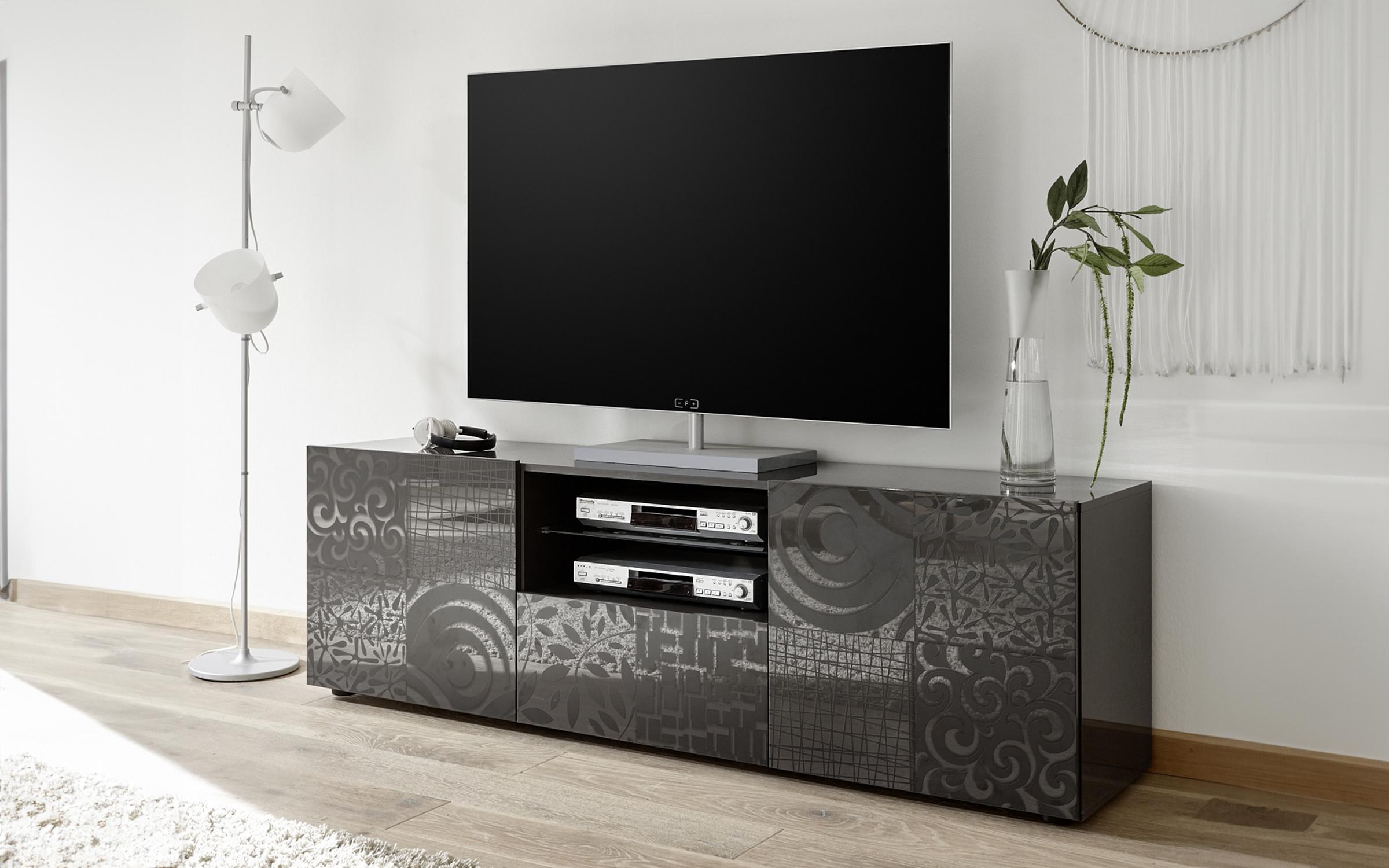 Έπιπλο TV Arden 2315 γκρι γυαλιστερό