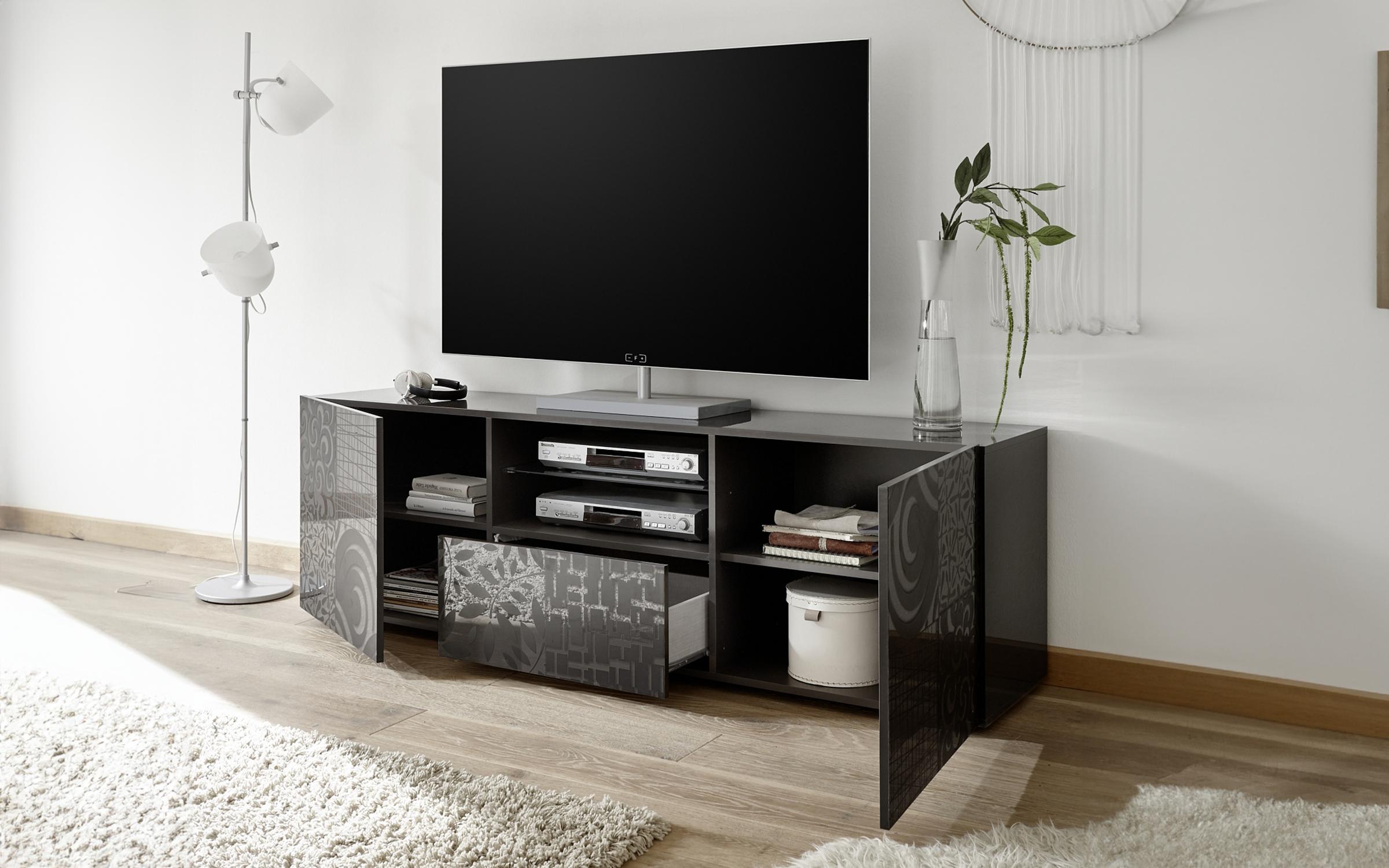 Έπιπλο TV Arden 2315 γκρι γυαλιστερό