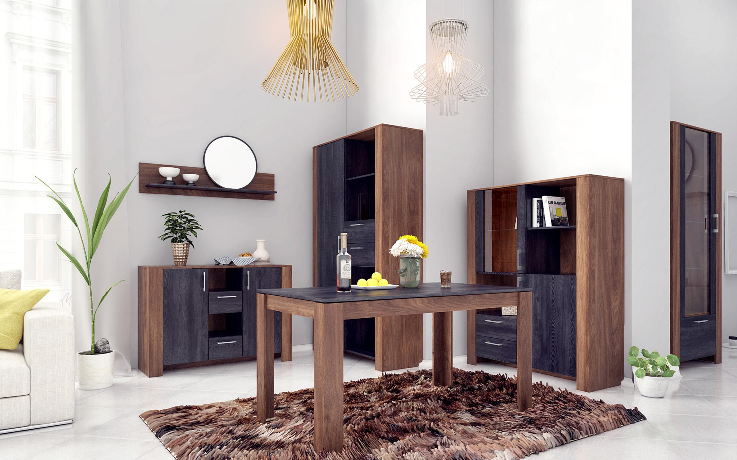 Εταζέρα Ursula 3075 δρυς brandy castello + carbon wood