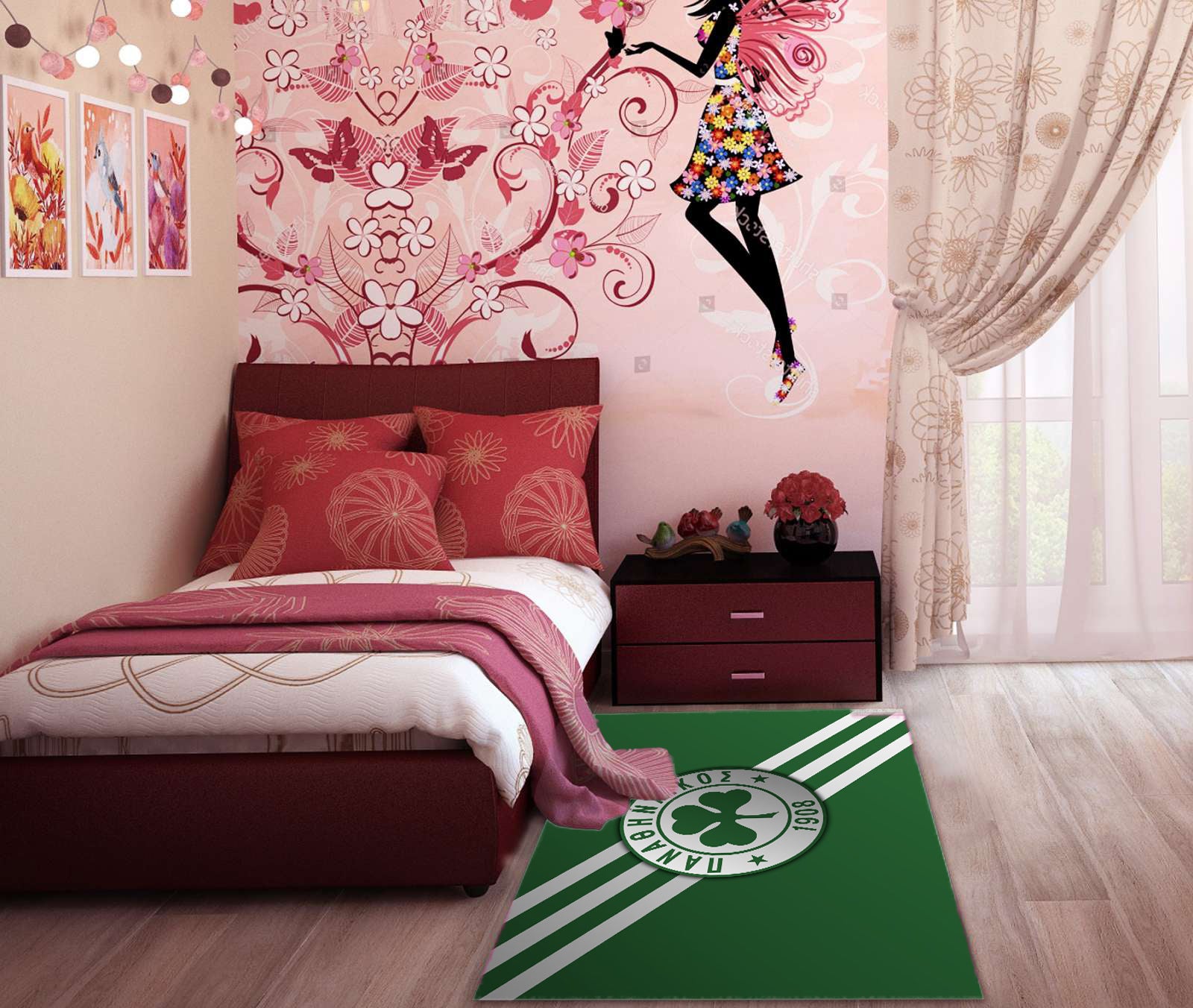 Παιδικό Χαλί PANATHINAIKOS 160x220 PTH5824