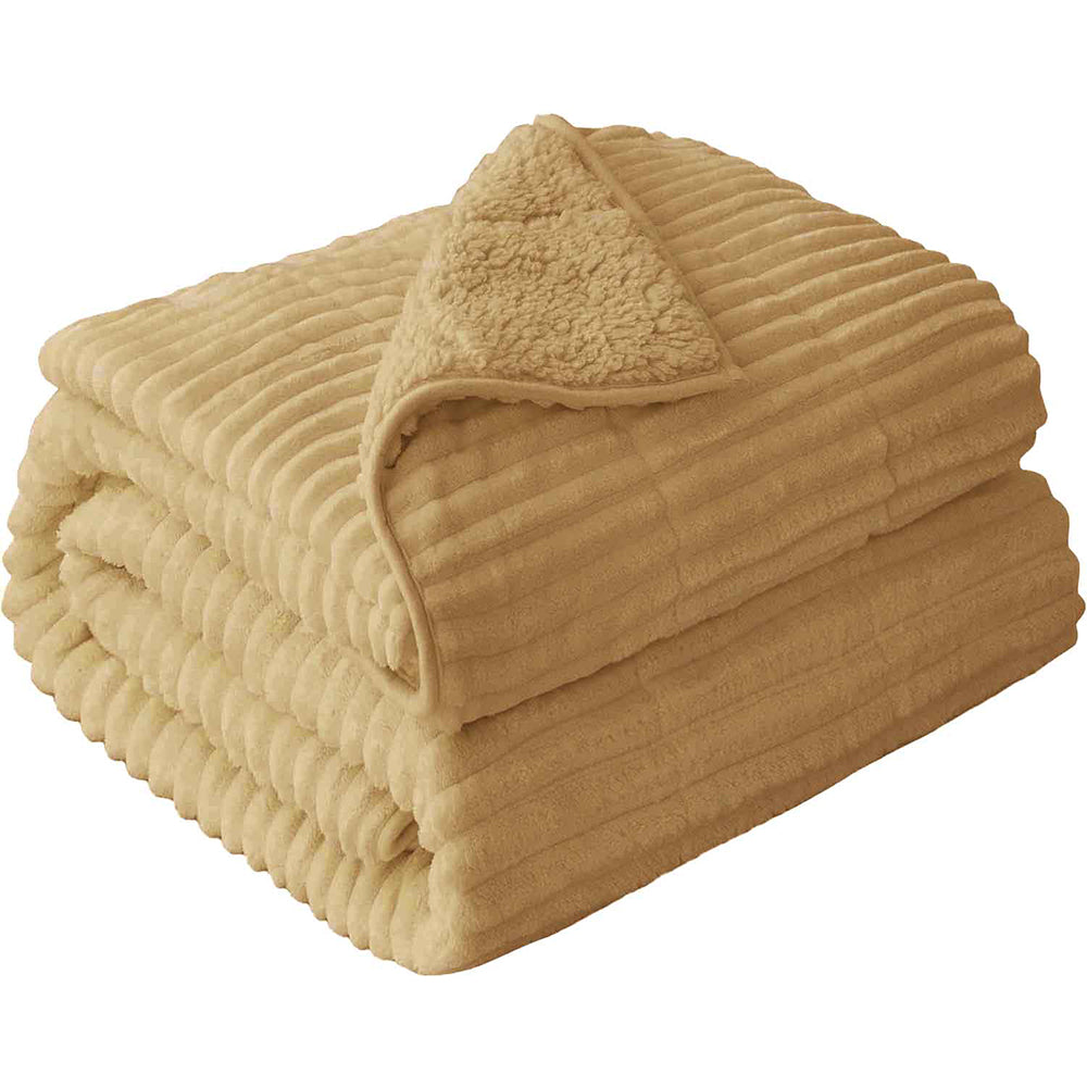 FLANNEL Sherpa Ultra Soft Υπέρδιπλο ΚΟΥΒΕΡΤΟΠΑΠΛΩΜΑ 3,2KG – 220×240 – ΜΠΕΖ