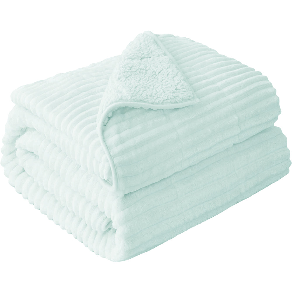FLANNEL Sherpa Ultra Soft Υπέρδιπλο ΚΟΥΒΕΡΤΟΠΑΠΛΩΜΑ 3,2KG – 220×240 – ΣΙΕΛ