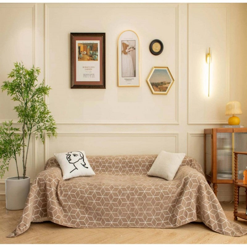 Σετ Ριχτάρια 3 τεμαχίων Chenille Μπεζ SR0016