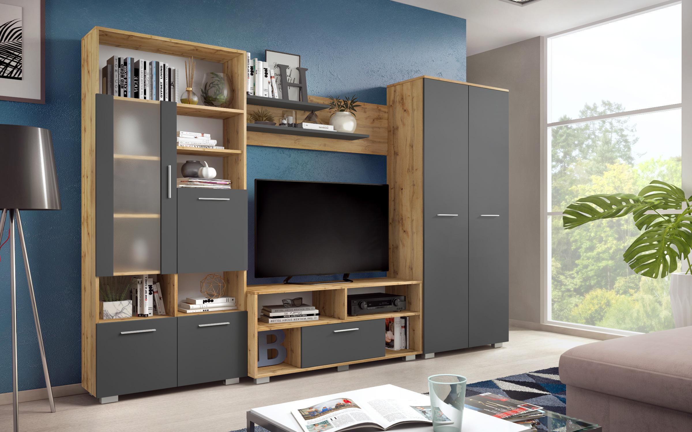 Έπιπλο σύνθεσης Tiller 4290 wenge + δρυς sonoma