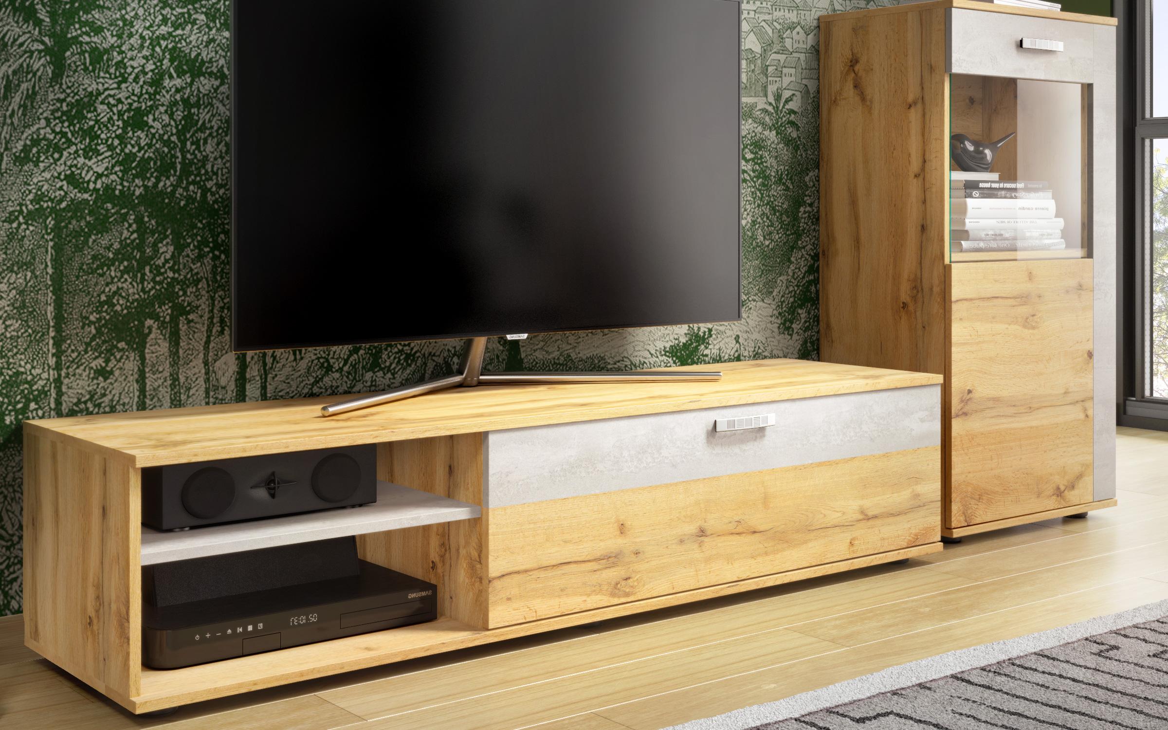 Έπιπλο σύνθεσης Joel 6475 δρυς vottan + beton