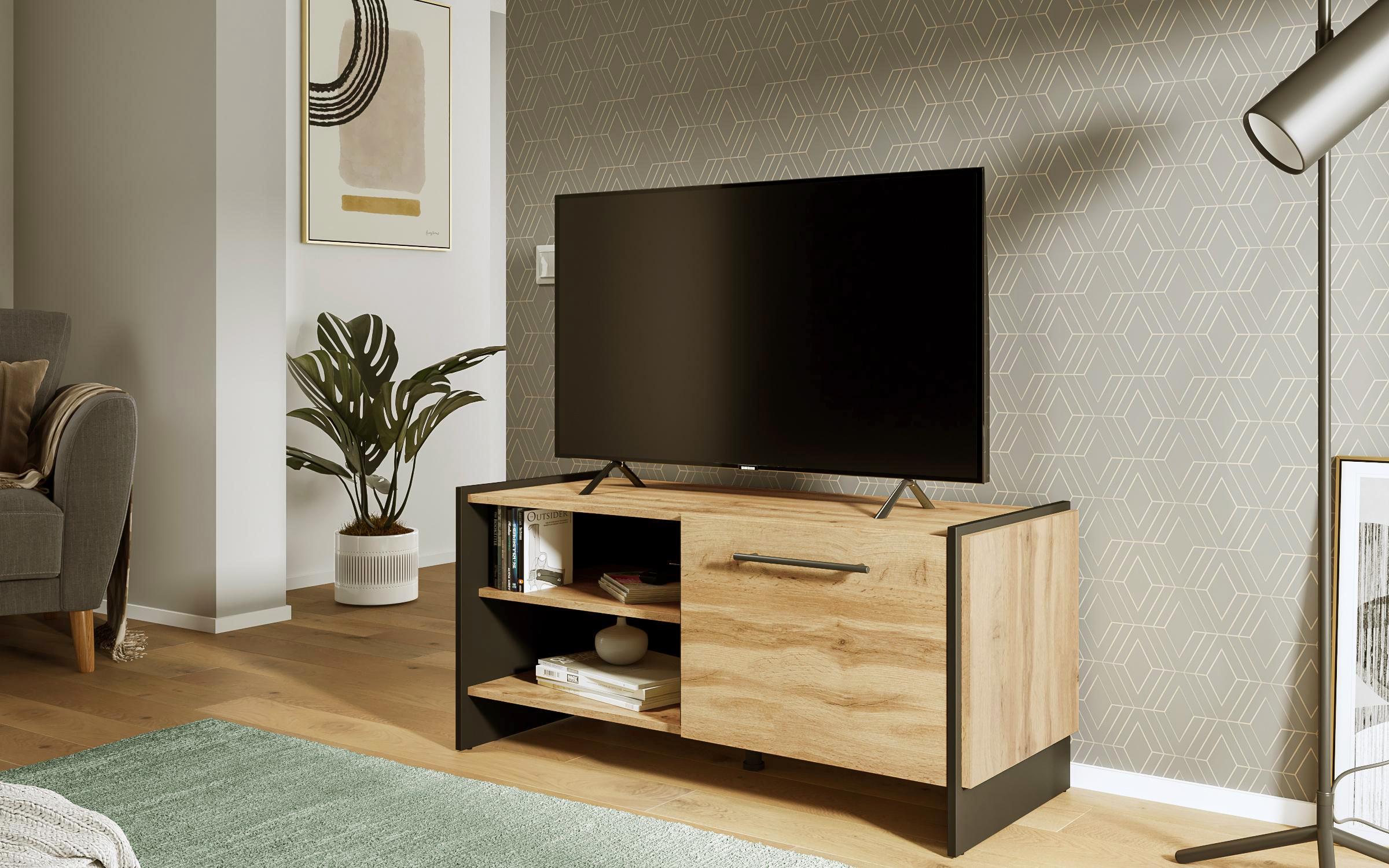 Έπιπλο TV Casey 8542 δρυς vottan + μαύρο