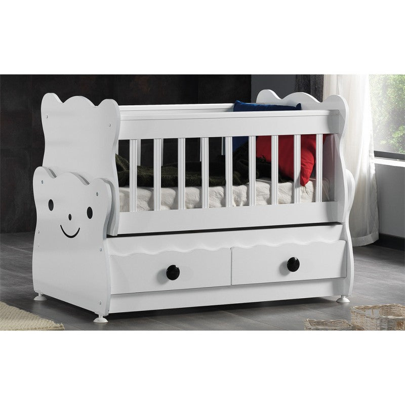 Βρεφική Κούνια Teddy Λευκή WS-600