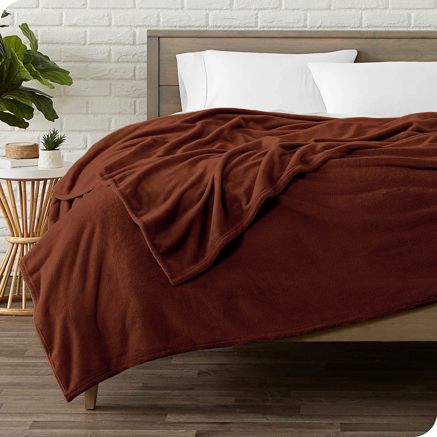 Κουβέρτα Fleece – Υπέρδιπλη 240x260cm – Καφέ