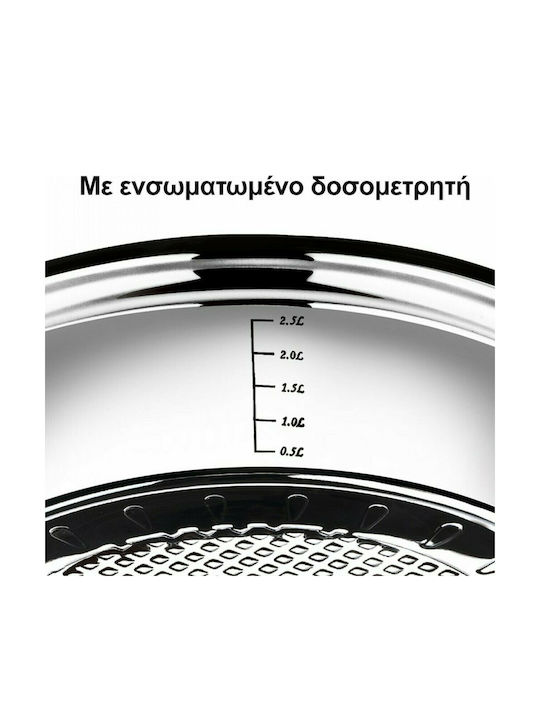 HomeVero Σετ Μαγειρικά Σκεύη από Ανοξείδωτο Ατσάλι Ασημί HV-1012 12τμχ