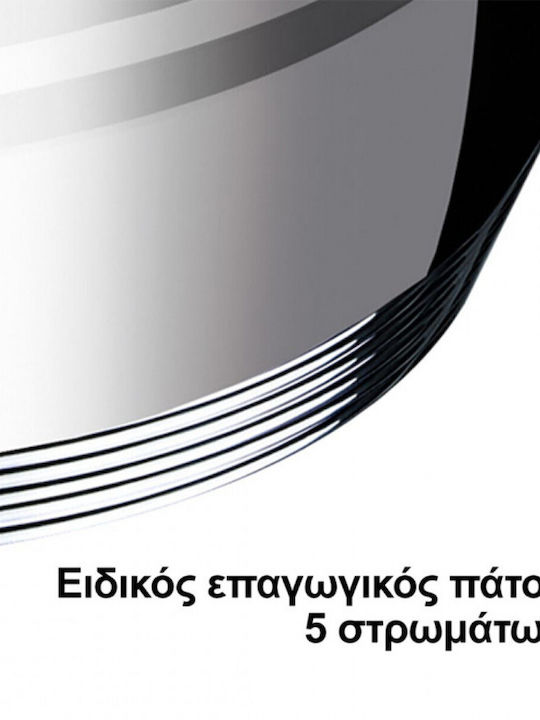 HomeVero Σετ Μαγειρικά Σκεύη από Ανοξείδωτο Ατσάλι Ασημί με Αντικολλητική Επίστρωση HV-1010N 10τμχ