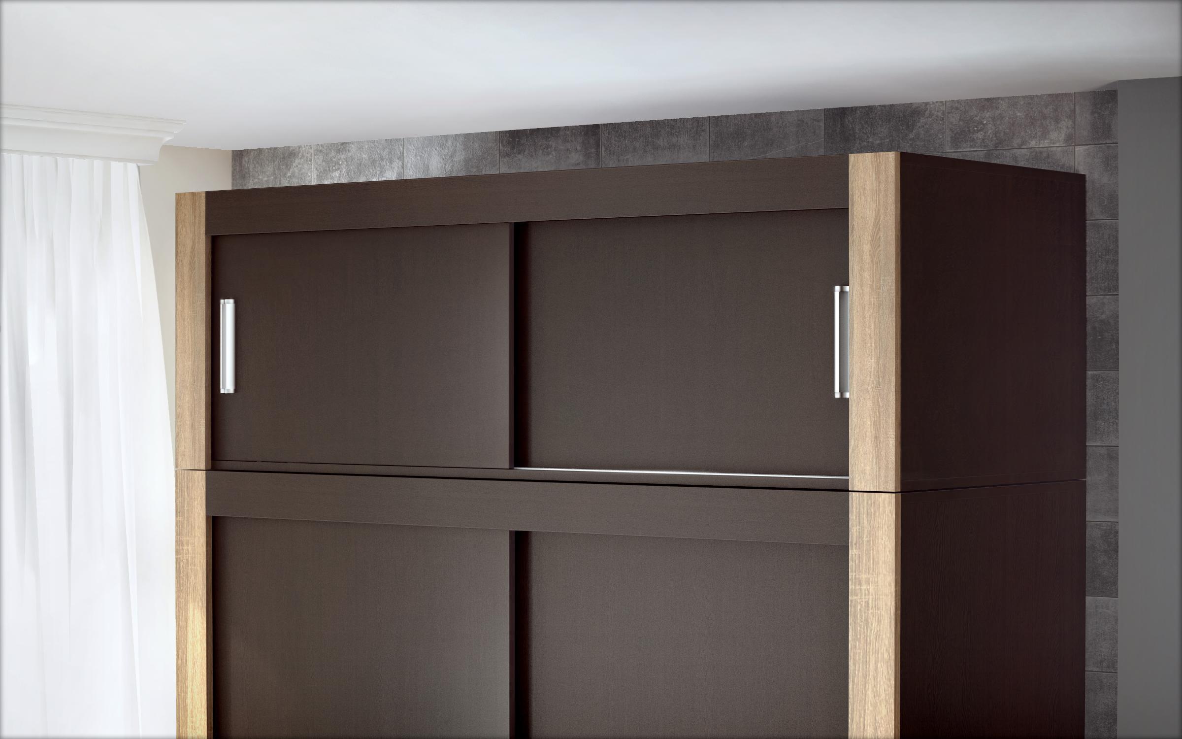 Πατάρι ντουλάπας Wanda 9258 wenge + δρυς sonoma