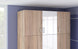 Πατάρι ντουλάπας Leslie 8520 δρυς sonoma + άσπρο γυαλιστερό