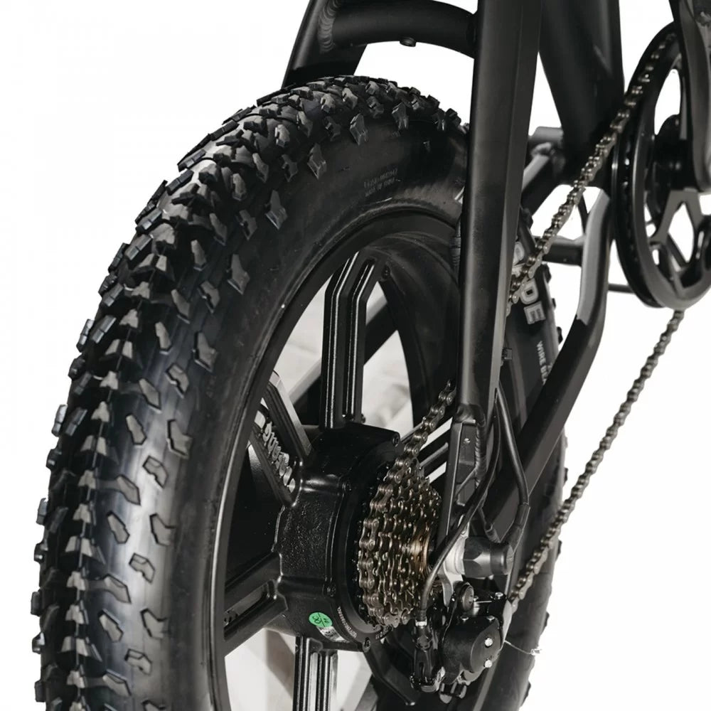 Σπαστό Ηλεκτρικό Ποδήλατο Αλουμινίου DR Bike 48V με SHIMANO ταχύτητες 20 ίντσες σε μαύρο χρώμα