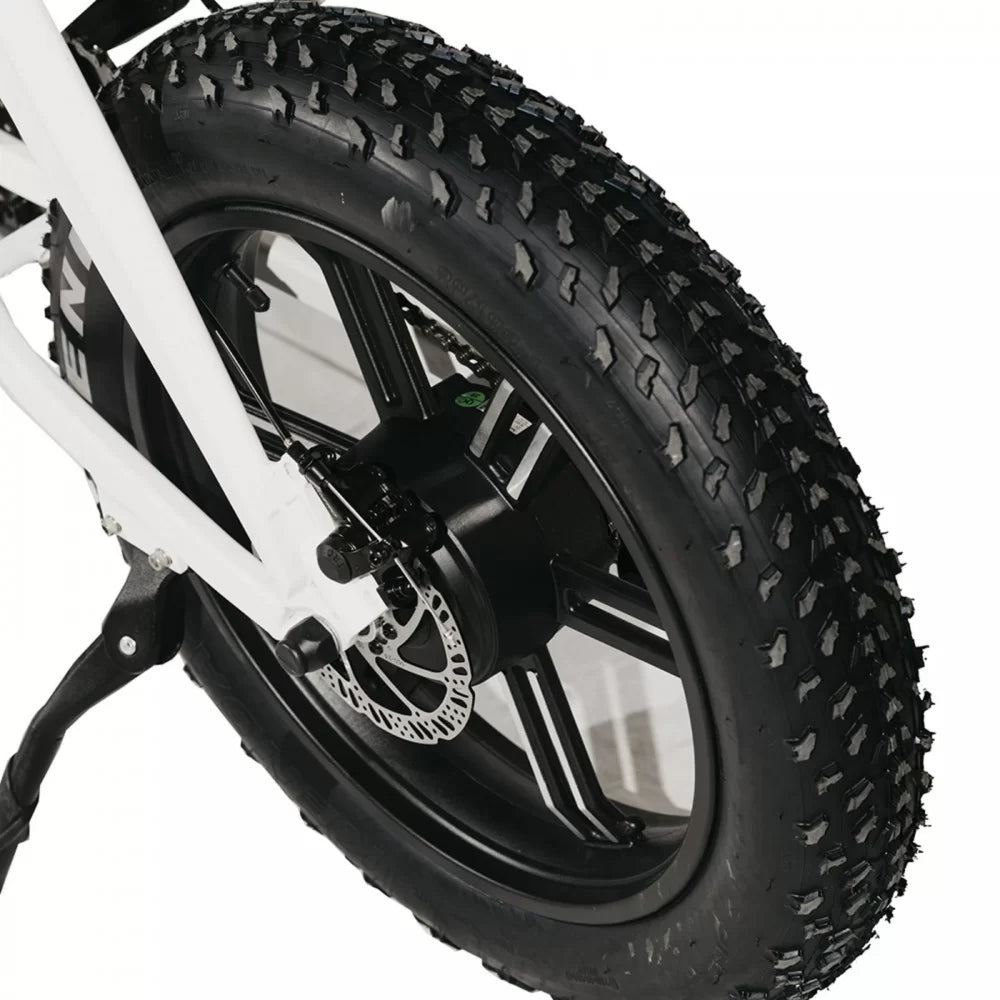 Σπαστό Ηλεκτρικό Ποδήλατο Αλουμινίου DR Bike 48V με SHIMANO ταχύτητες 20 ίντσες σε Λευκό χρώμα