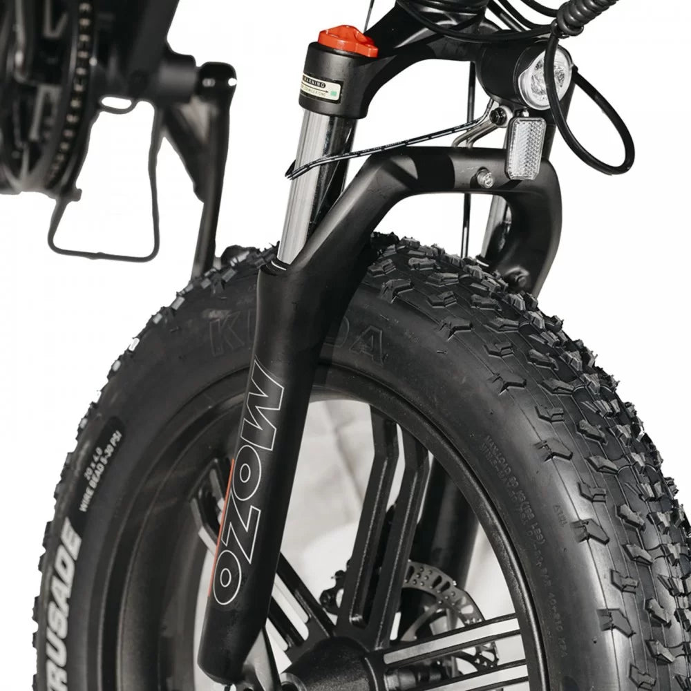 Σπαστό Ηλεκτρικό Ποδήλατο Αλουμινίου DR Bike 48V με SHIMANO ταχύτητες 20 ίντσες σε μαύρο χρώμα