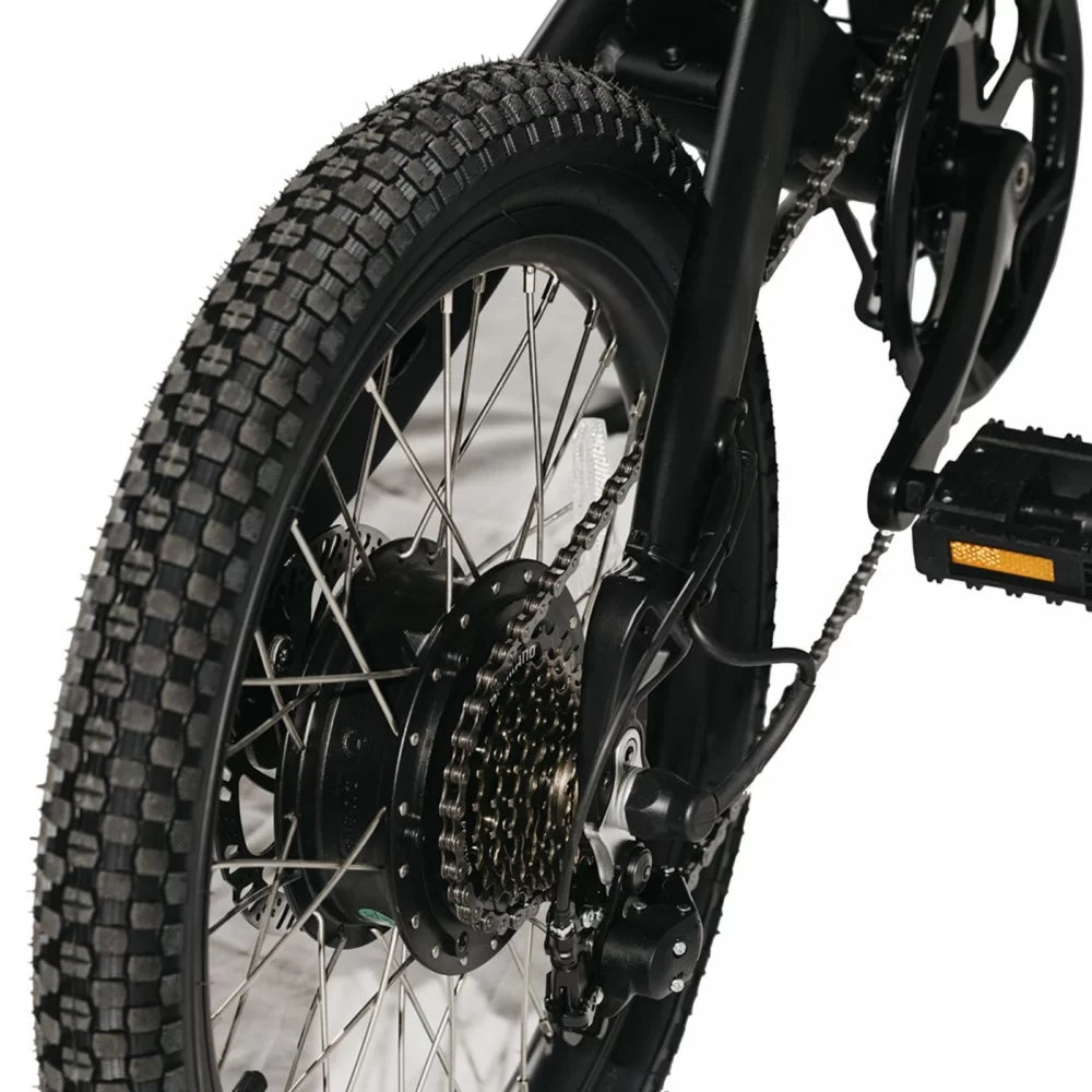 Σπαστό Ηλεκτρικό Ποδήλατο Αλουμινίου DR Bike 48V με SHIMANO ταχύτητες 20 ίντσες Μαύρο