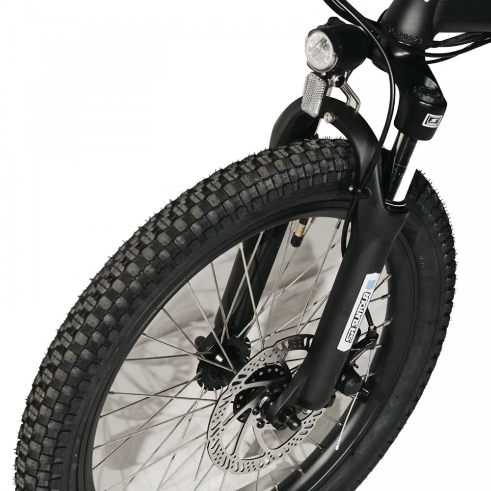 Σπαστό Ηλεκτρικό Ποδήλατο Αλουμινίου DR Bike 48V με SHIMANO ταχύτητες 20 ίντσες Μαύρο