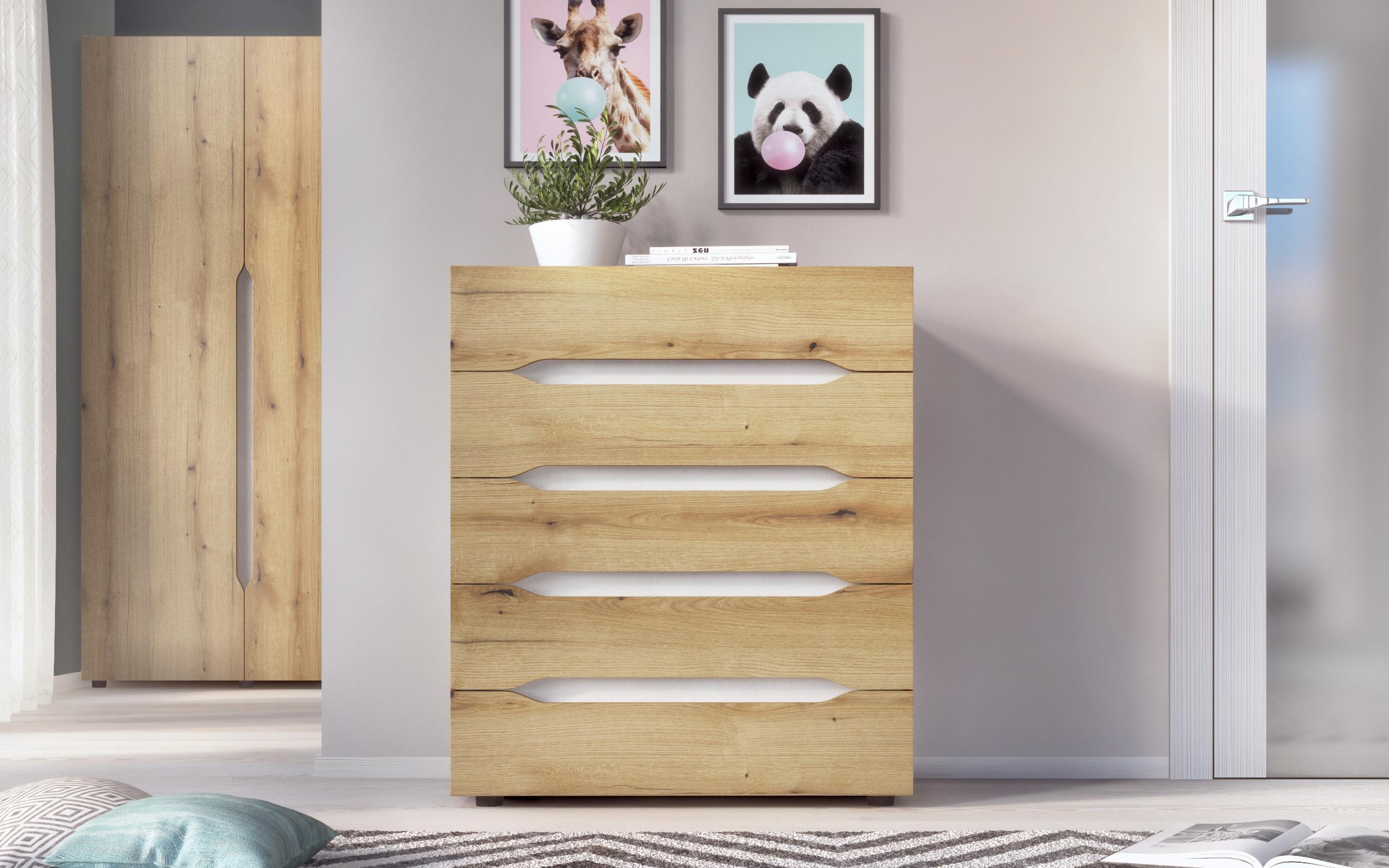 Συρταριέρα Puler 9079 δρυς evok + μετάξι