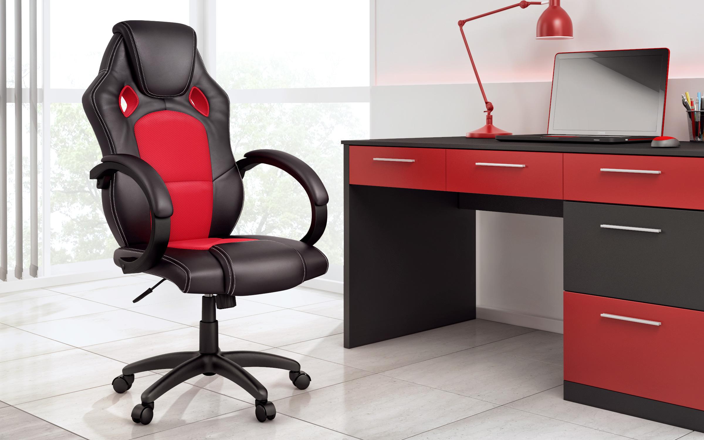 Καρέκλα gamer Belison 7398 μαύρο + κόκκινο